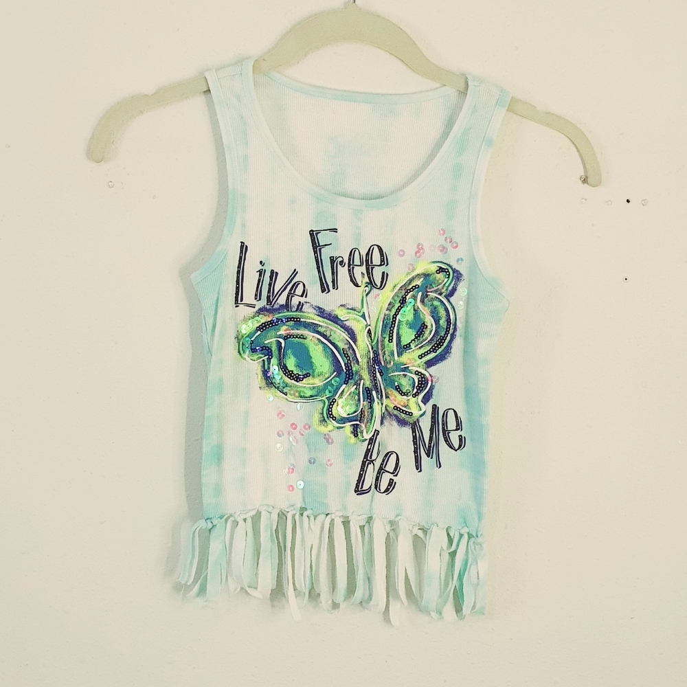 Justice Fringe Tank Top